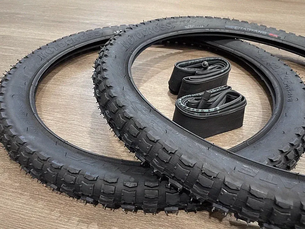 20" BMX MOTOCROSS Knobby Tires & Tubes Dirt Bike Style Jump 20x2.125 Bicycle
