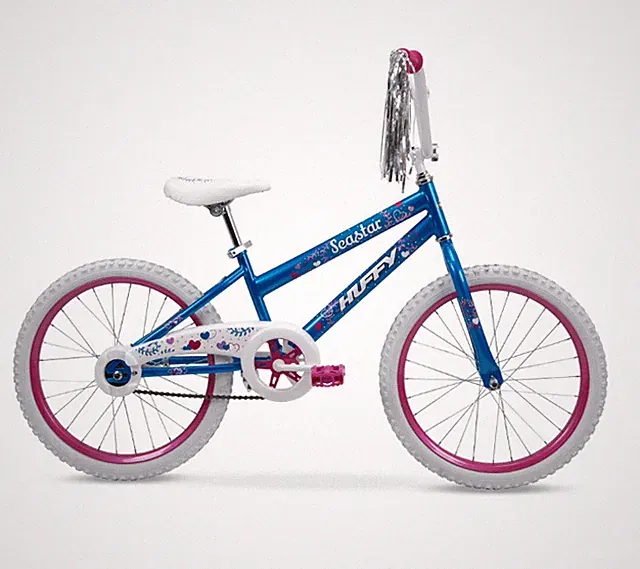 20" BMX Sea Star Kids' Bike, Fits Riders 44" - 56", Blue/Pink, Child, Girls