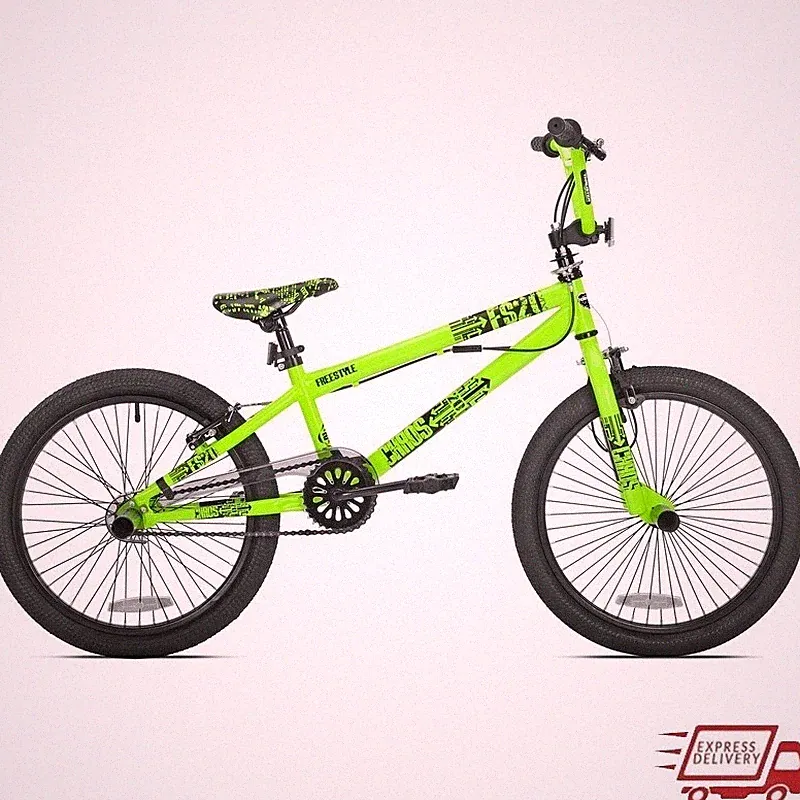 20 In BMX Bike Freestyle Bicycle Adjustable Seat Rear Front Brake Kids Unisex