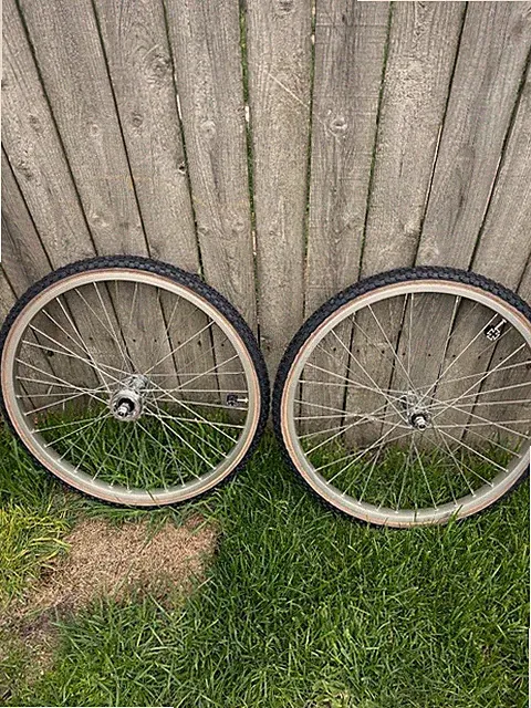 Araya 20 X 1 3/8 Rims w/GT Race Lace Hubs