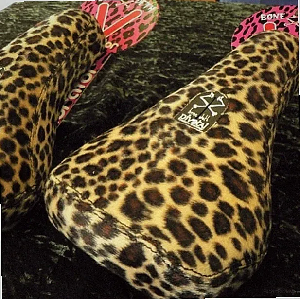 BONE DETH MID PIVOTAL BMX BIKE BICYCLE SEAT SHADOW SUBROSA FAUX LEOPARD FUR NEW